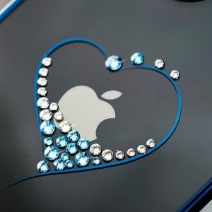 Kingxbar Wish Series tok Swarovski kristállyal iPhone 12/ 12 Pro kék