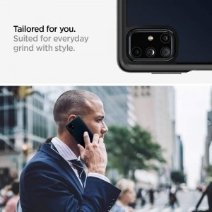 Spigen Ultra Hybrid tok Samsung M51 Matt Fekete (ACS01458)