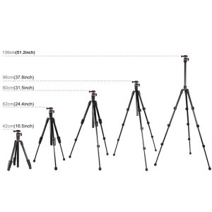 PULUZ fényképező állvány, tripod gömbfejjel 130cm-2
