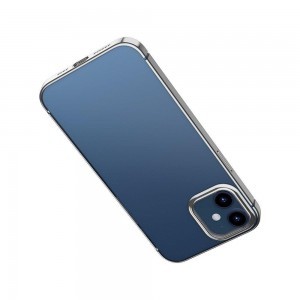 Baseus Shining flexibilis gél tok iPhone 12 Pro MAX Moonlight Silver (ARAPIPH67N-MD0S)