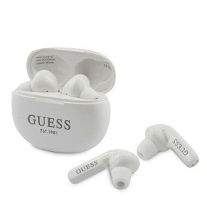 Guess GUTWS1CWH TWS Bluetooth fülhallgató és töltő dokkoló fehér