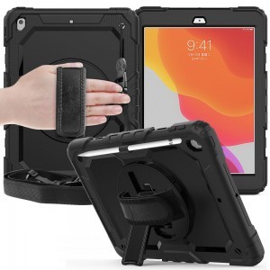 IPAD 7/8 10.2 2019/2020/2021 FEKETE TOK TECH-PROTECT SOLID360