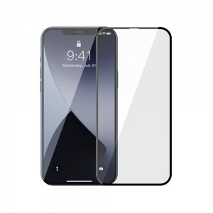 Baseus 2x 0,3 mm kijelzővédő üvegfólia iPhone 12 Pro MAX fekete (SGAPIPH67N-KA01)
