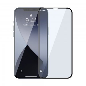 iPhone 12 Pro MAX Baseus 2x 0.3mm Anti-Blue light kijelzővédő üvegfólia fekete (SGAPIPH67N-KB01)