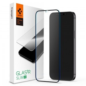 Spigen Glass Fc iPhone 12 Pro Max üvegfólia fekete (AGL01468)