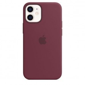 iPhone 12 mini Apple gyári szilikon tok Plum színben (MHKQ3ZM/A)