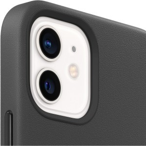 Apple gyári valódi bőr tok iPhone 12 mini fekete (MHKA3ZM/A)