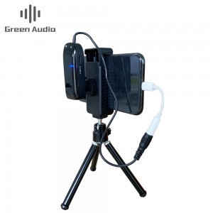 Green Audio csíptetős vezeték nélküli mikrofon 3.5mm, mobiltelefon állvánnyal (GAW-7511C)-4