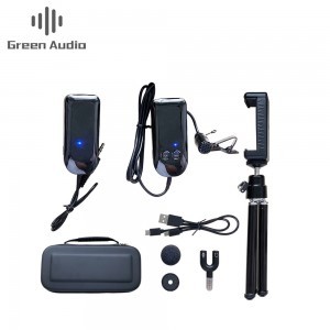 Green Audio csíptetős vezeték nélküli mikrofon 3.5mm, mobiltelefon állvánnyal (GAW-7511C)-1