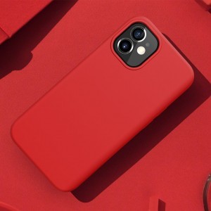 iPhone 12 mini Nillkin Flex Pure Liquid szilikon tok piros