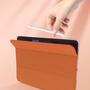 Kingxbar Business Series mágneses kitámasztható tok iPad Air 2020 narancssárga