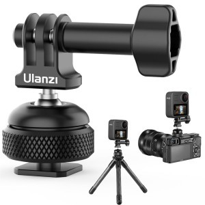 ULANZI GP-6 akciókamera tartó gömbfejjel, 1/4 és vakupapucs csatlakozással (2123)