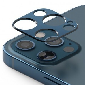 Ringke hátlapi kameralencse védő keret iPhone 12 Pro kék (ACCS0013)