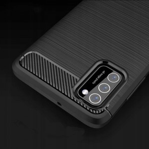 Tech-Protect carbon mintájú TPU tok Xiaomi Poco M3 fekete