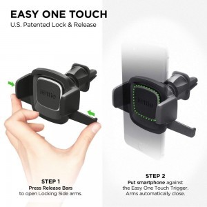 iOttie Easy One Touch 4 Univerzális szellőzőre helyezhető autós telefontartó fekete