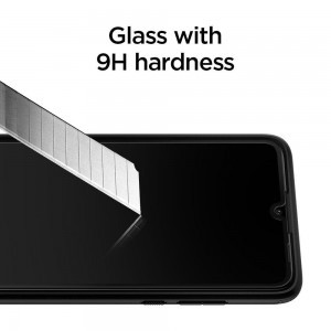 Spigen Glass.Fc kijelzővédő üvegfólia Huawei P30 Lite fekete