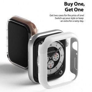 Apple Watch 4/5/6/SE 44mm Ringke Slim 2x Tok Átlátszó / Fekete