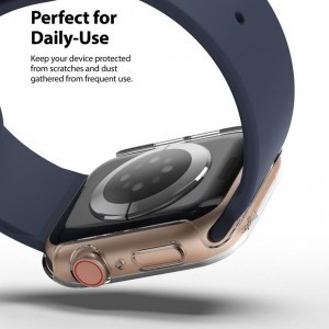 Apple Watch 4/5/6/SE 44mm Ringke Slim 2x Tok Átlátszó / Fekete