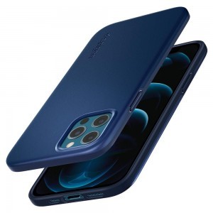 iPhone 12/ 12 Pro Spigen Thin Fit ultravékony tok sötétkék (ACS02296)