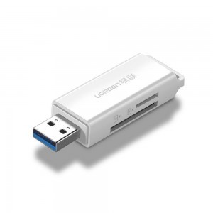 UGREEN CM104 SD/microSD USB 3.0 kártyaolvasó fehér