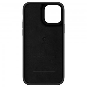 iPhone 12/ 12 Pro Spigen Cyrill Leather Brick bőr tok Kavicsszürke (ACS01734)