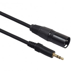 3.5mm jack apa - XLR apa mikrofonkábel 3m