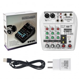 Trusiner TU04 4 csatornás USB hangkeverő, felvevő-11