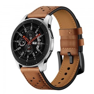 Samsung Galaxy Watch 46mm Tech-Protect Bőr Óraszíj Barna