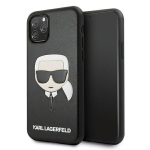Karl Lagerfeld KLHCN58KHBK Ikonik Karl's Head PU tok iPhone 11 Pro MAX fekete