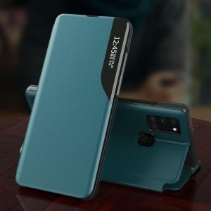 Samsung A70 Eco Leather View Case intelligens fliptok kék