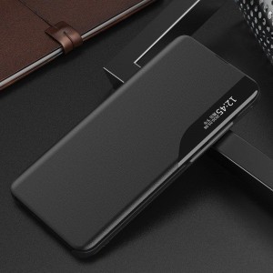 Huawei P40 Lite Eco Leather View Case intelligens fliptok fekete