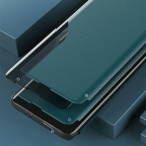 Eco Leather View Case intelligens fliptok Xiaomi Poco M3 piros