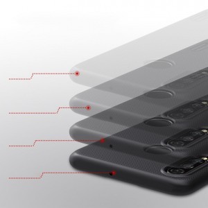 Nillkin Super Frosted Shield tok + kihajtható támaszték Huawei P30 Lite fekete