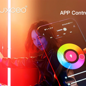 LUXCEO P120 RGB LED lámpa, fénycső beépített akkumulátorral, távirányítóval (iOS/Android)-1