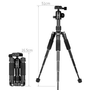 Xiletu FM5S mini asztali fotós állvány gömbfejjel, gyorscseretalppal fekete-ezüst (TBD0531802901C)-5