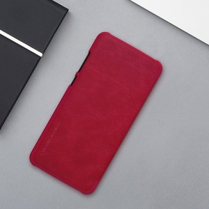 Nillkin Qin bőr fliptok iPhone 12 Pro MAX piros