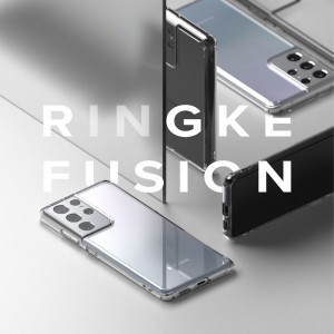 Samsung S21 Ultra Ringke Fusion PC és TPU tok Clear átlátszó (FSSG0092)