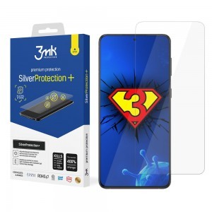 3MK Silver Protect+ Samsung S21+ Plus antimikrobiális kijelzővédő fólia