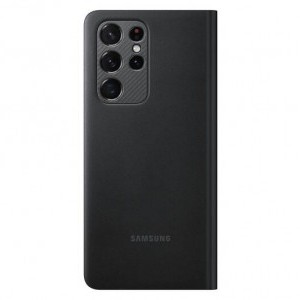 Samsung S21 Ultra Samsung LED View fliptok LED fény kijelzéssel fekete (EF-NG998PBEGEE)