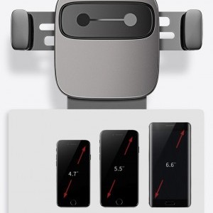 Baseus Cube Gravity szellőzőre erősíthető autós telefontartó piros (SUYL-FK09)