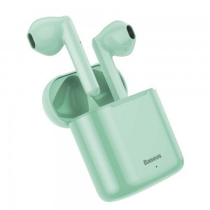 Baseus TWS Encok W09 Bluetooth 5.0 TWS vezeték nélküli fülhallgató zöld (NGW09-06)