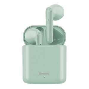 Baseus TWS Encok W09 Bluetooth 5.0 TWS vezeték nélküli fülhallgató zöld (NGW09-06)