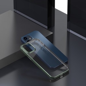 iPhone 12 mini Baseus Shining flexibilis gél tok sötétzöld (ARAPIPH54N-MD06)