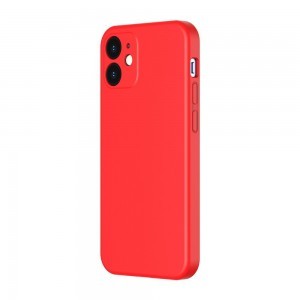 Baseus Liquid Silica Gel tok iPhone 12 piros (WIAPIPH61N-YT09)