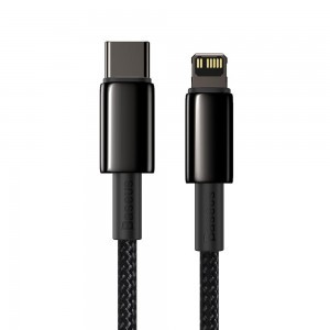 Baseus USB Type-C - Lightning kábel PD 20W 1m fekete (CATLWJ-01)
