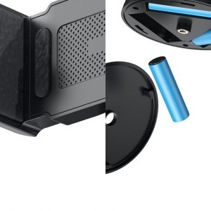 Baseus 360 forgatható fotós gimbal tripod telefontartó arckövető stabilizátorral YouTube TikTok fekete (SUYT-B01)