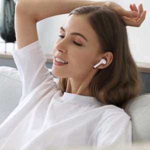 Baseus Encok TWS vezeték nélküli bluetooth fülhallgató W06 pink