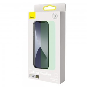 Baseus 2x 0,15mm Eye Protection Anti Blue Light kijelzővédő üvegfólia iPhone 12 mini (SGAPIPH54N-LP02)