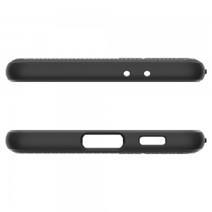 Samsung S21 Spigen Liquid Air flexibilis TPU gél tok matt fekete (ACS02422)