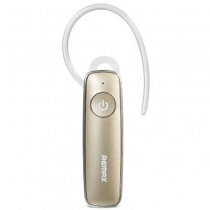 Remax T8 Bluetooth headset fülakasztóval arany